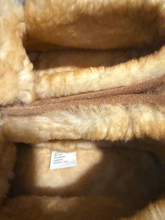 L.L. Bean Chestnut Suede Moccasin Slippers with Shearling Lining main image 7